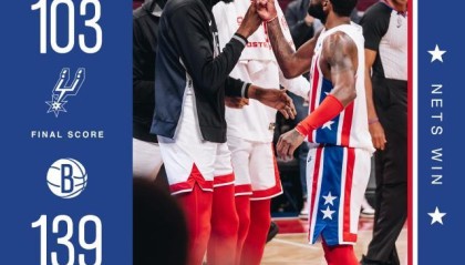 欧文炸裂一扣点亮布鲁克林 篮网12连胜继续狂奔